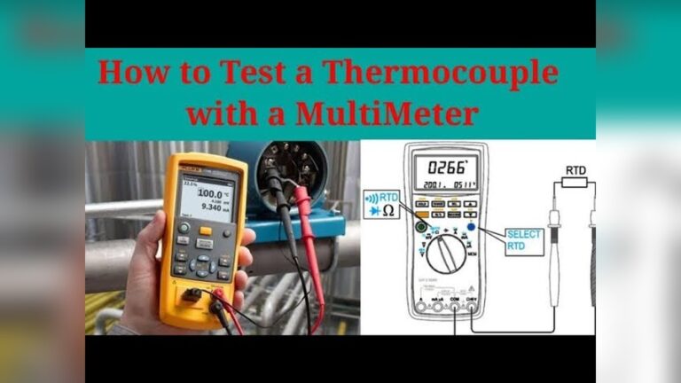 How to Test a Thermocouple With Multimeter