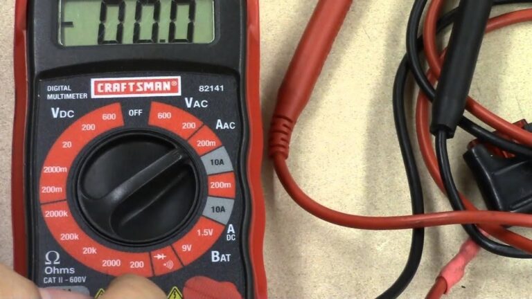 How to Use a Craftsman Multimeter
